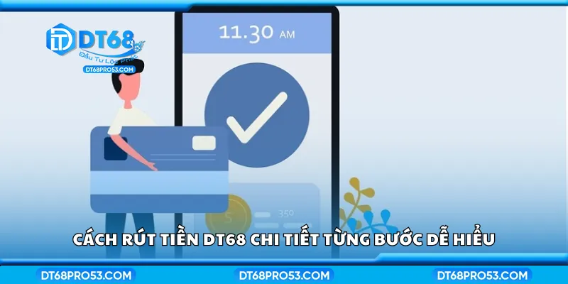 Cách rút tiền DT68 chi tiết từng bước dễ hiểu
