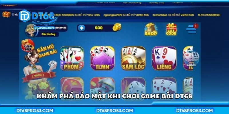 Khám phá bảo mật khi chơi game bài DT68