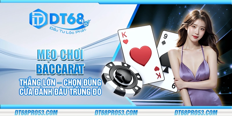 Mẹo chơi Baccarat thắng lớn – Chọn đúng cửa đánh đâu trúng đó